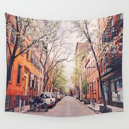 New York City - Springtime in the West Village Wall Tapestry