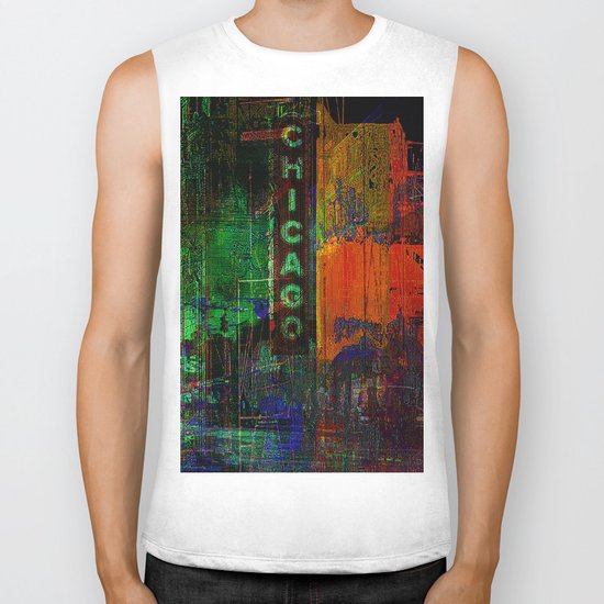 A night in Chicago Biker Tank