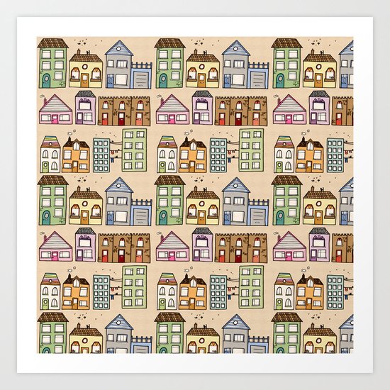 Houses Art Print