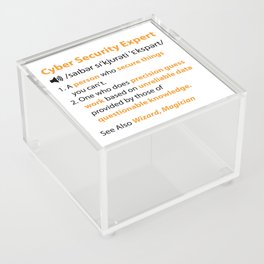 Cyber Security Expert Definition Acrylic Box
