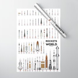 Rockets of the World 2023 Wrapping Paper