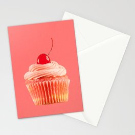 Cupcake Love | Pink with a Cherry on Top Stationery Cards