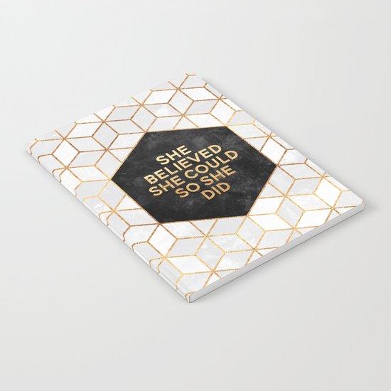She believed she could so she did 2 Notebook