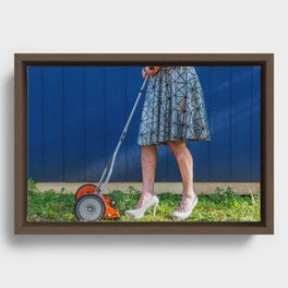 Gardening Framed Canvas