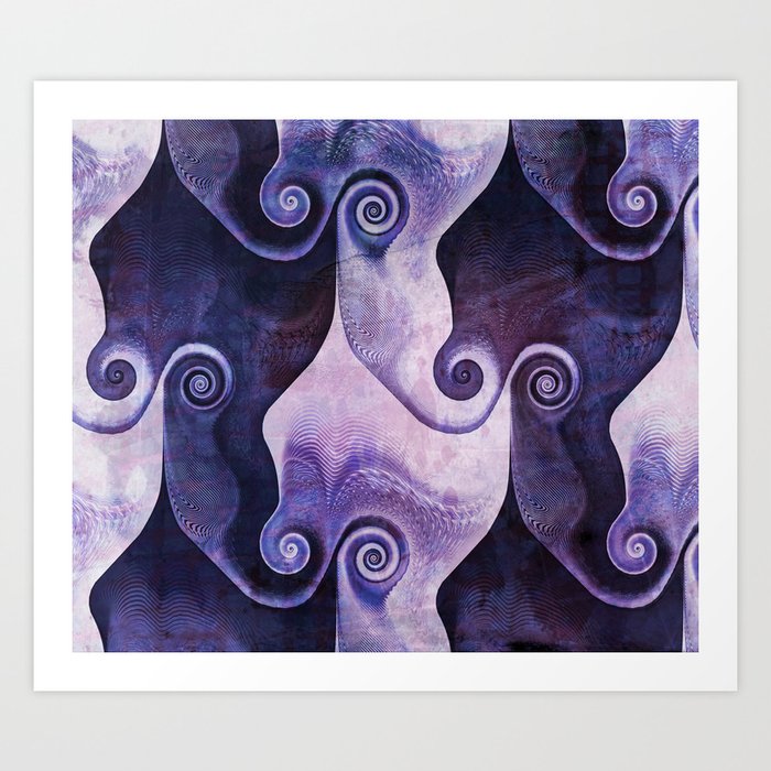 swirly spiral art print