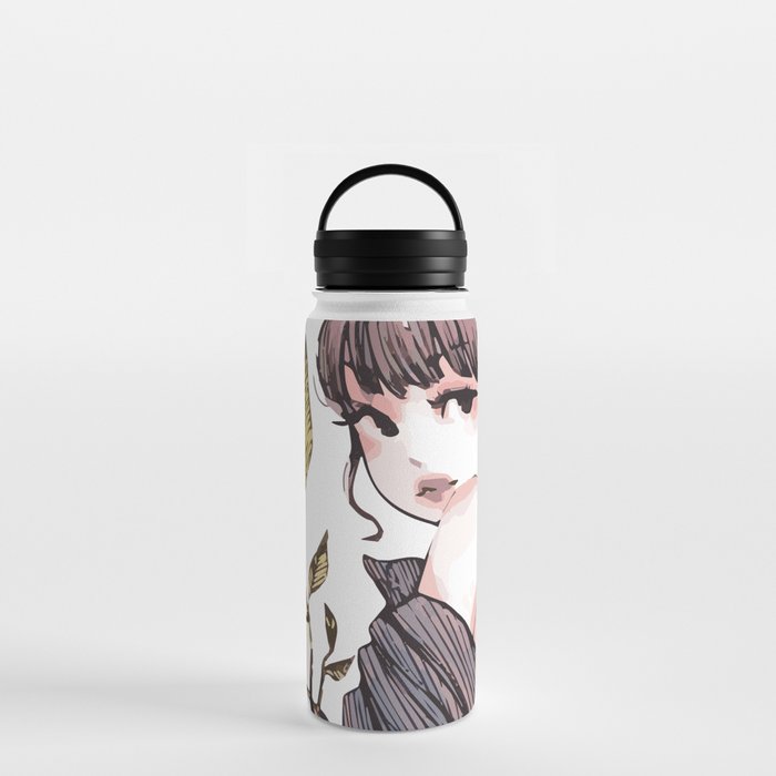 cute sexy anime girl Water Bottle by awosemsmile