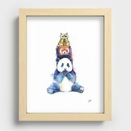 Pandamonium Recessed Framed Print