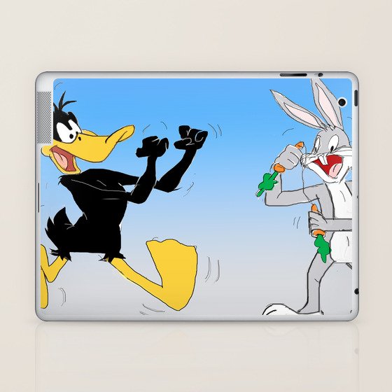 Duffy Duck And Bugs Bunny Laptop Ipad Skin By Dano77 Society6