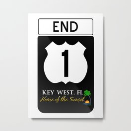 A1A Hwy Sign Florida  Metal Print | Keywestflorida, Floridakeys, Keywest, Florida, A1Ahighway, Graphicdesign, Floridaislands, A1A, A1Ahwy 