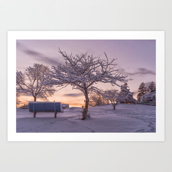 Winter Sunset #2 Art Print