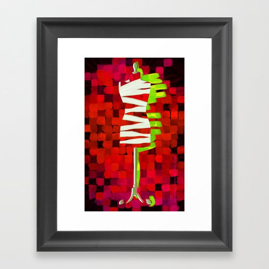 Dummy Run #1, red Framed Art Print