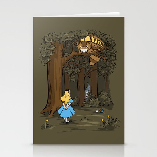 My Neighbor in Wonderland Stationery Cards