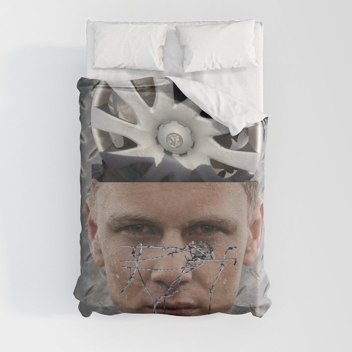 Barbed Wire Face Duvet Cover