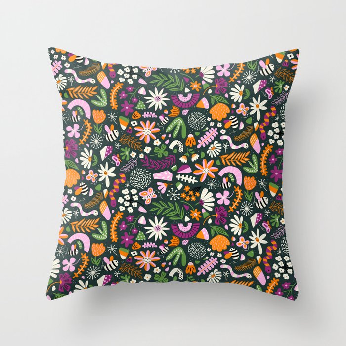 Cute Nature Pattern Kids Throw Pillow