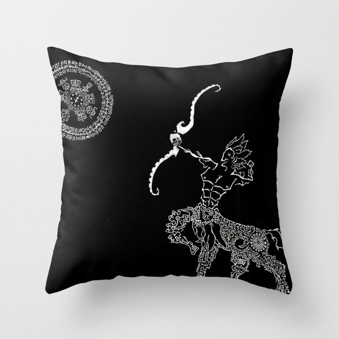 Sagittarius Zodiac Throw Pillow