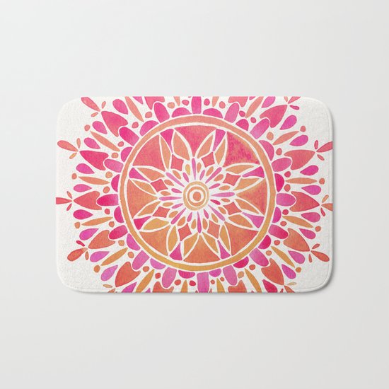 Mandala – Pink Ombré Bath Mat