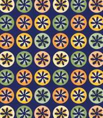 Floral Grid in Citrus Colors