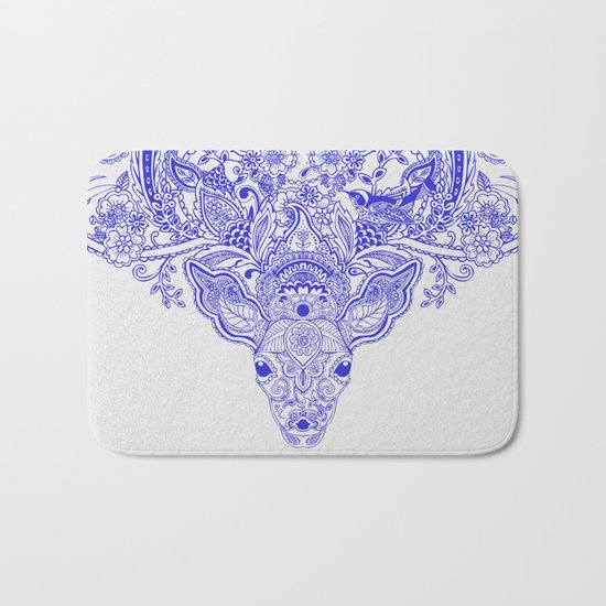 Little Blue Deer Bath Mat