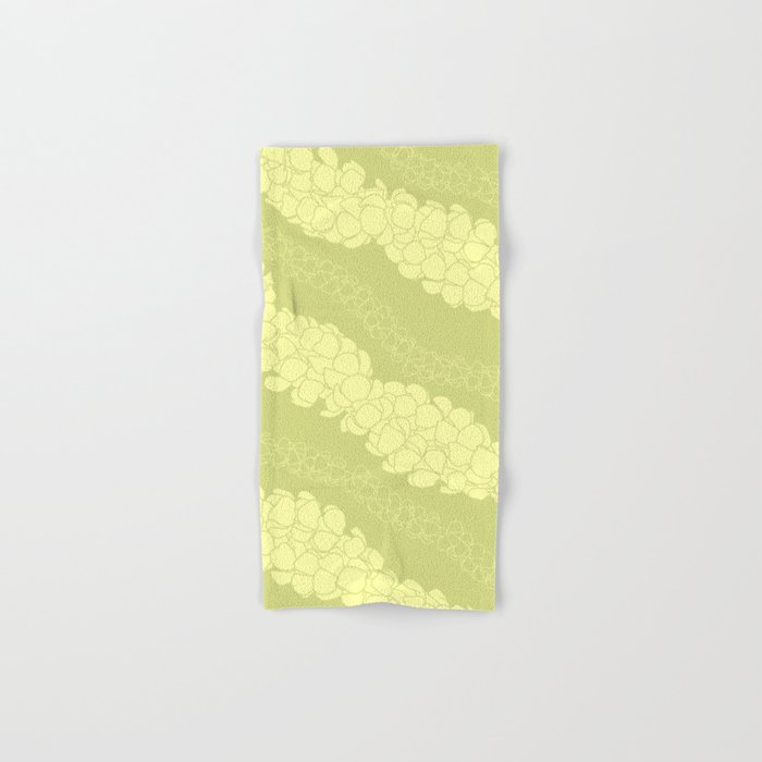 Puakenikeni lei Hawaii art v1 Hand & Bath Towel