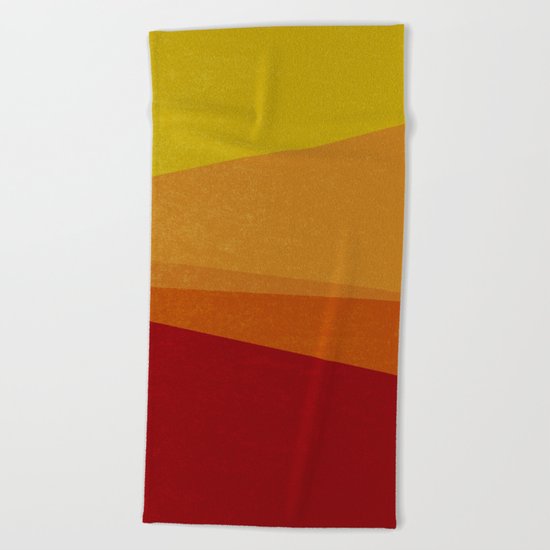 Stripe X Orange Peel Beach Towel