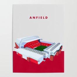 Anfield Liverpool Football Stadium Poster