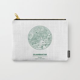 Ulaanbatar city map coordinates Carry-All Pouch