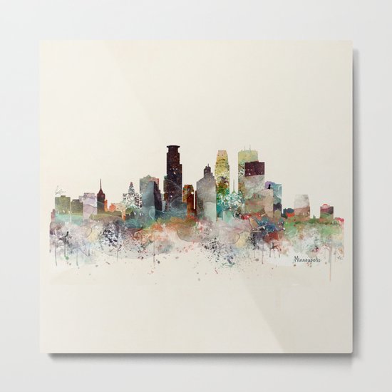 minneapolis minnesota skyline Metal Print