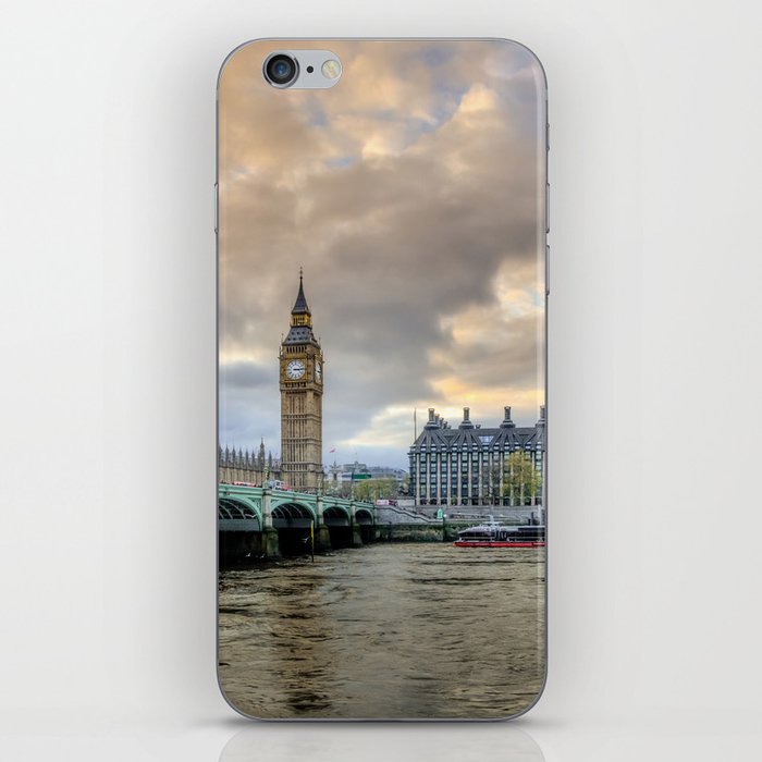 Great Britain Photography - Westminster Bridge In The Evening iPhone Skin