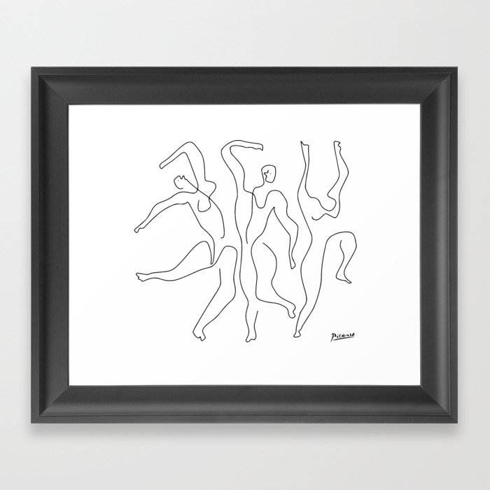 Picasso - Etude Pour Mercure, (Dancing men) 1924 Framed Art Print