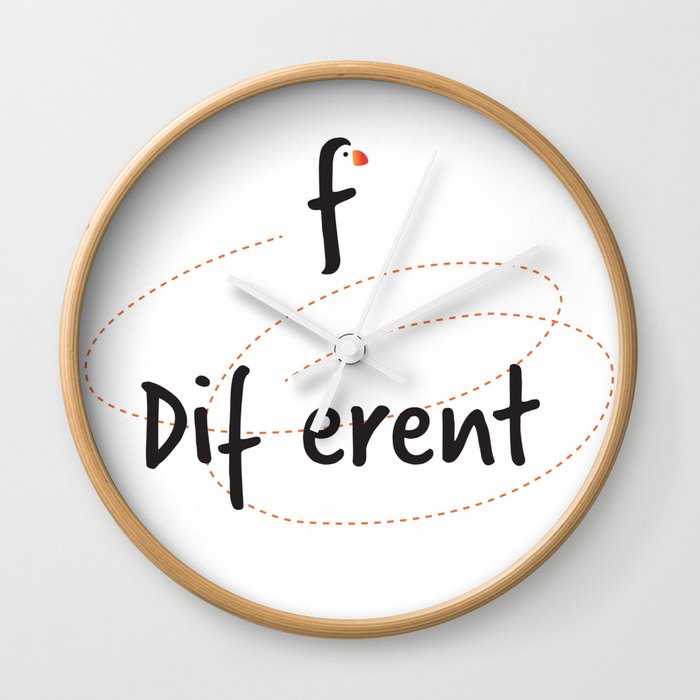 Different - nothing is as it seems Wall Clock