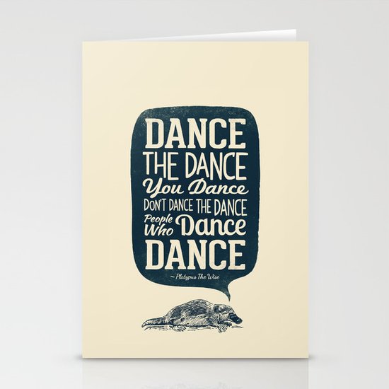 Platypus The Wise Stationery Cards