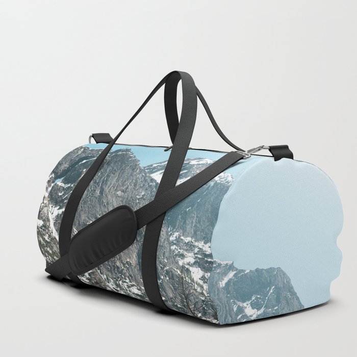 Winter Mountain Memories - Mountains and Trees Duffle Bag