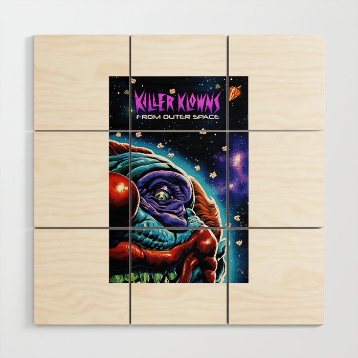 Killer Klowns From Outer Space Wood Wall Art