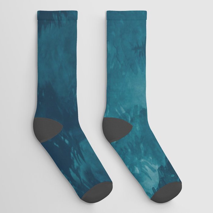 Misty Pine Forest Socks