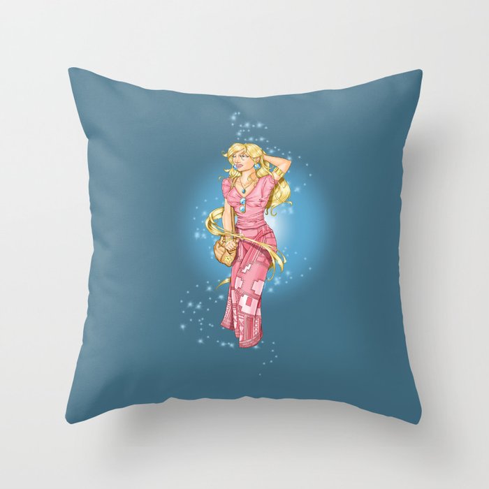 Casual Peach Throw Pillow By Kmlkreations Society6