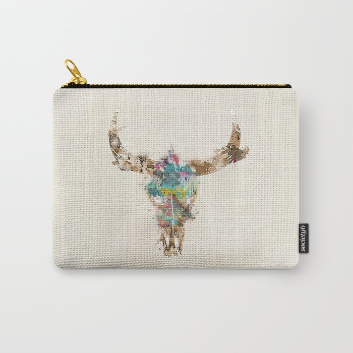 Cow Skull Carry-All Pouch