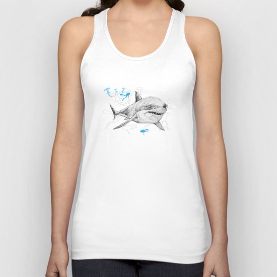 'Sharks & Silhouettes' Unisex Tank Top