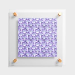 Purple Shell Art Deco Pattern Floating Acrylic Print