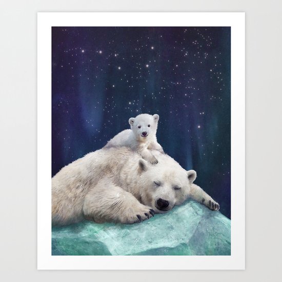 Polar Bears Art Print