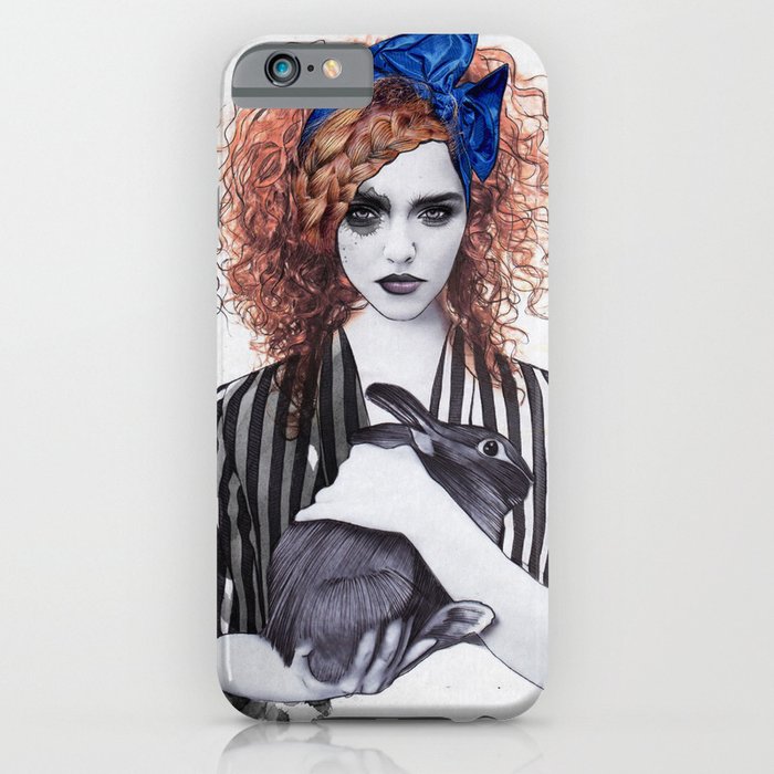 Miss Emma & Her Bunny iPhone Case
