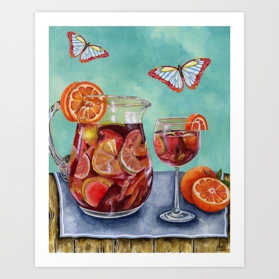Sangria Summer Art Print