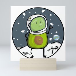 Avocado on the Moon Mini Art Print