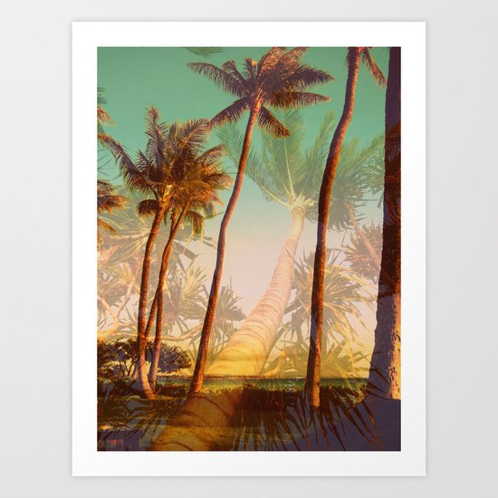 Man Bear Tree Art Print