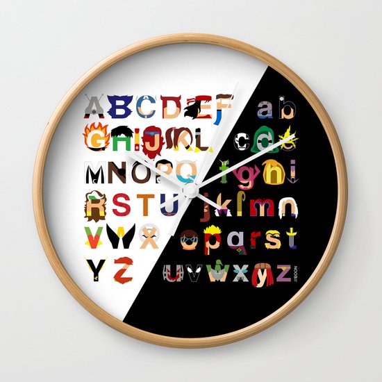 Marvelphabet Wall Clock
