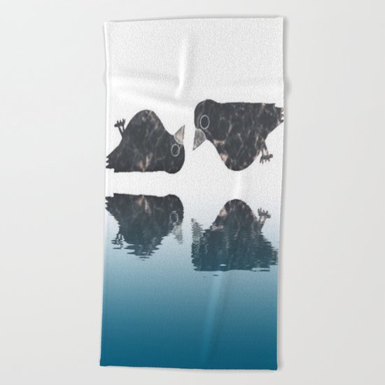 crow-182 Beach Towel