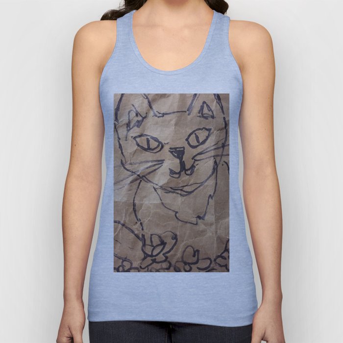 Cat on the bag Tank Top