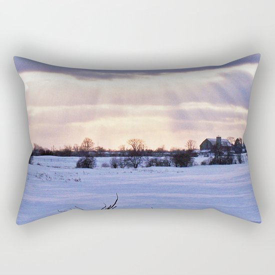 Sun Rays on the Farm Rectangular Pillow