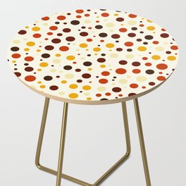 Abstract multicolored seamless pattern in polka dot Side Table