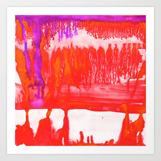 Dip Dye Tangelo Art Print