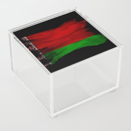 Belarus flag brush stroke, national flag Acrylic Box